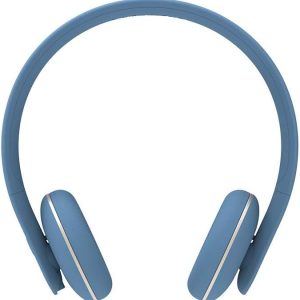 Wireless Bluetooth On Ear Headphones, Blue, Noise Cancelling, 20 Hours Long Play Time, Fast Charging