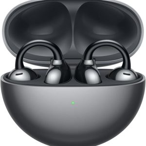 Black Wireless Ear - Open Ear Bluetooth Earphones with Long Lasting Battery &  Crystal Clear Sound - Lightweight in-Ear Headphones with  Resistance to Dust Water