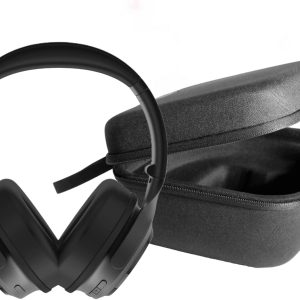 Noise Cancelling Headphones and Hard Case for Travel, Wireless Over The Ear Bluetooth Headphones with Active Noise Cancellation, Transpary Mode, Clear Voice Pickup, Alexa Builtin